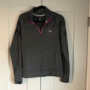 Pink Victoria secret quarter zip